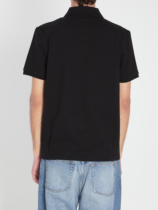 25FW 몽클레어 로고 패치 코튼 피케 폴로 셔츠  K20918A0001484556 999 BLACK - MONCLER