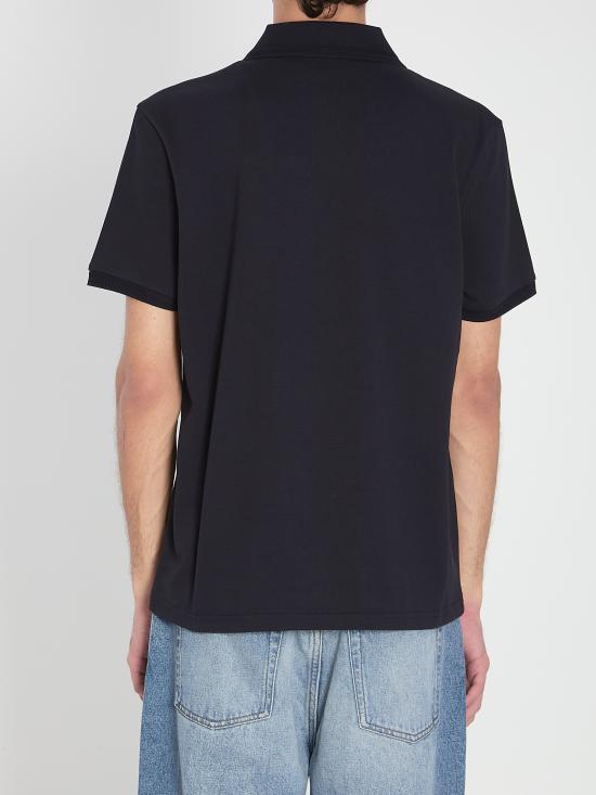 25FW 몽클레어 로고 패치 코튼 피케 폴로 셔츠  K20918A0001484556 77X BLUE - MONCLER