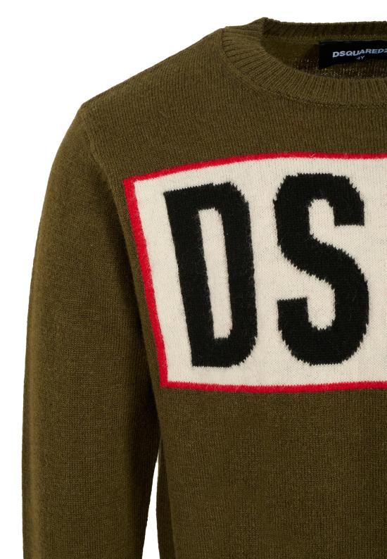 25FW [키즈] 디스퀘어드2 니트/스웻셔츠 DQ3071 D0AFF DQ518 GREEN - DSQUARED2