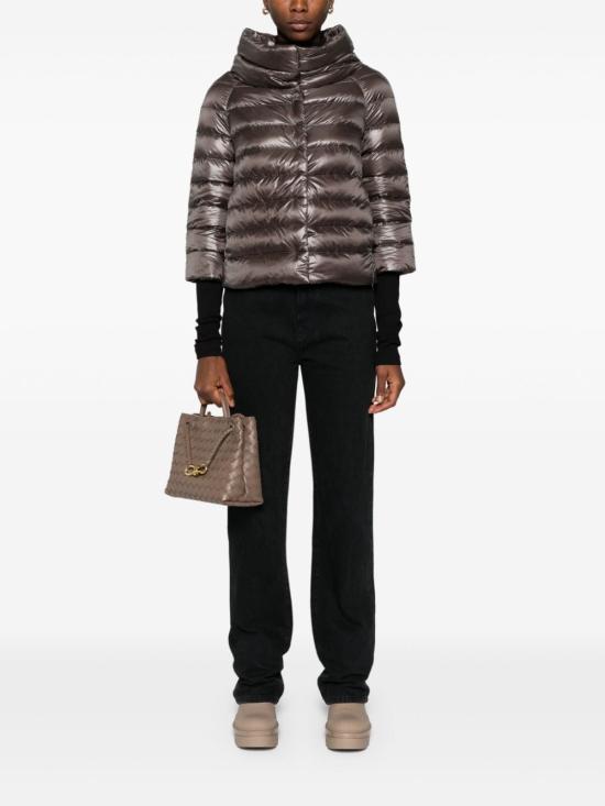 25FW 에르노 소피아 레귤러 핏 케이프 다운 자켓  PI0046DIC12017Z9480 GREY - HERNO