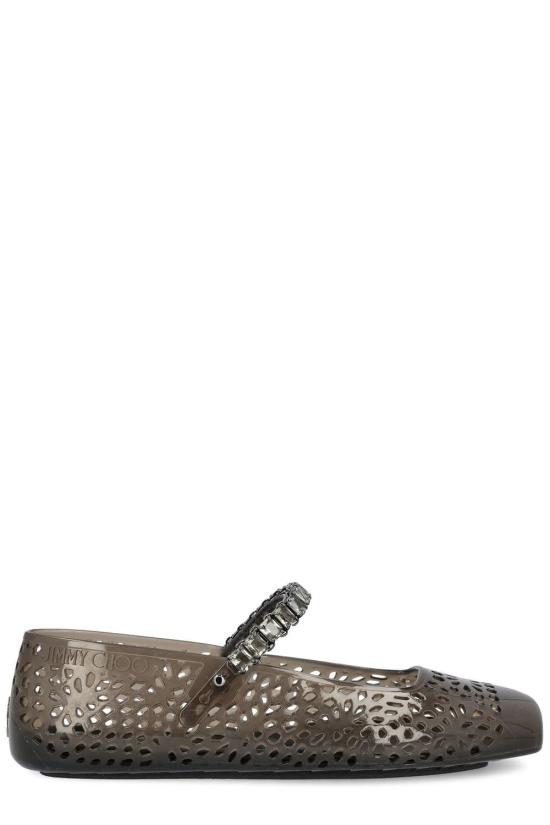 25FW 지미추 플랫 슈즈 THEJELLYNKRBLACKSMOKE