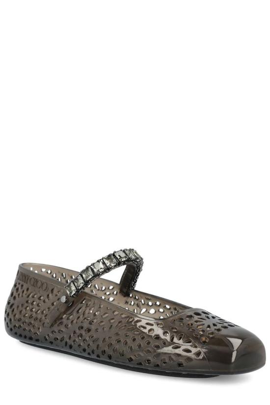 25FW 지미추 플랫 슈즈 THEJELLYNKRBLACKSMOKE - JIMMY CHOO