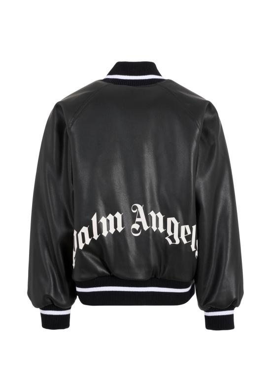 25FW [키즈] 팜앤젤스 가죽 자켓 PGEK001F25FAB0011003 BLACK - PALM ANGELS