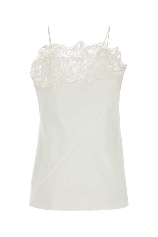 25FW 살바토레 페라가모 민소매 티셔츠 13H335785268 MASCARPONE WHITE - SALVATORE FERRAGAMO