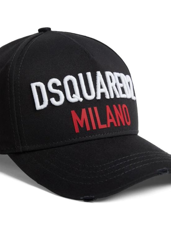 25SS 디스퀘어드2 볼캡 BCM091705C00001BASE 2124 BLACK - DSQUARED2