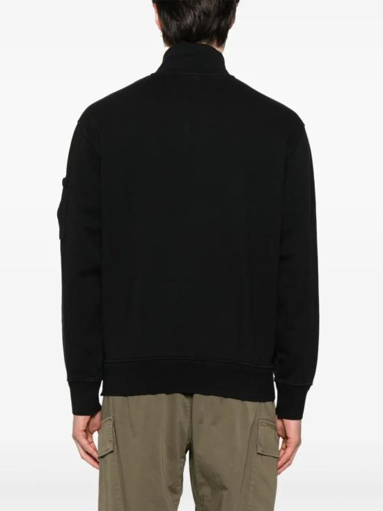 25SS 씨피 컴퍼니 집업 니트 18CMSS125A110044G 999 BLACK - C.P. COMPANY