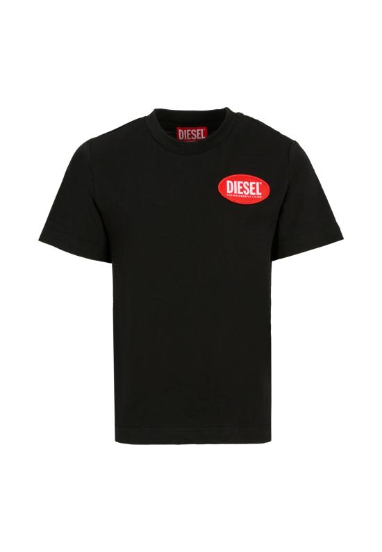 25FW [키즈] 디젤 티셔츠 J02469 KYAUN K900 BLACK