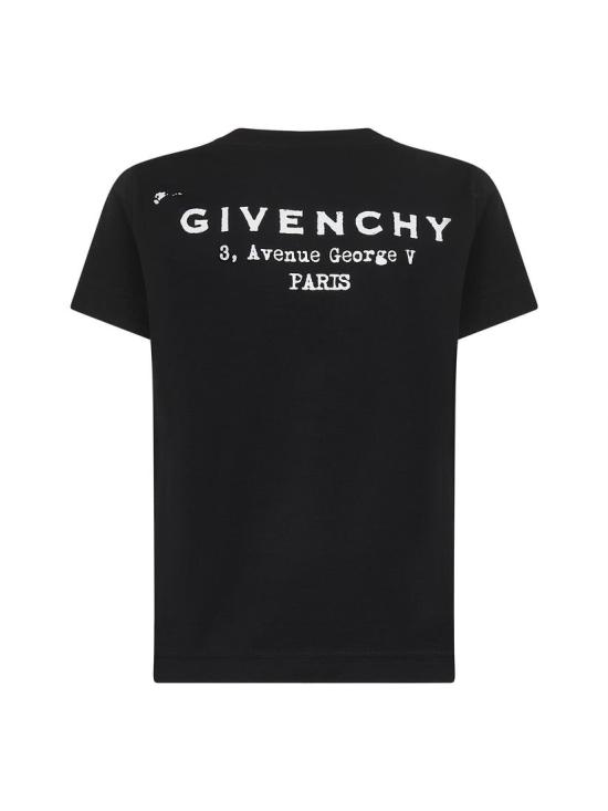 25FW 지방시 반팔 티셔츠 BW70FJP75N 001 BLACK - GIVENCHY