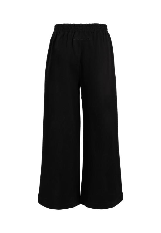 25FW [키즈] MM6 메종마르지엘라 스트레이트 팬츠 M60840 MM05Z M6900 BLACK - MM6 MAISON MARGIELA