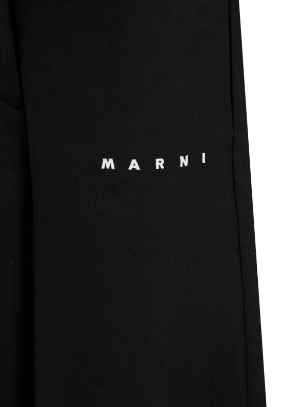 25FW [키즈] 마르니 스트레이트 팬츠 M01504 M00W3 0M900 BLACK - MARNI