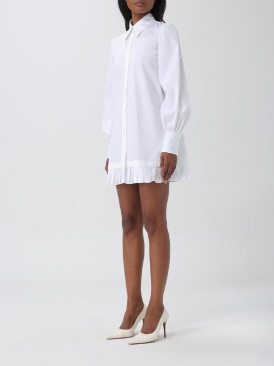  오프화이트 숏 원피스 OWDG008S24FAB001 0101 White - OFF WHITE