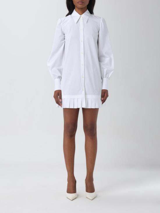  오프화이트 숏 원피스 OWDG008S24FAB001 0101 White