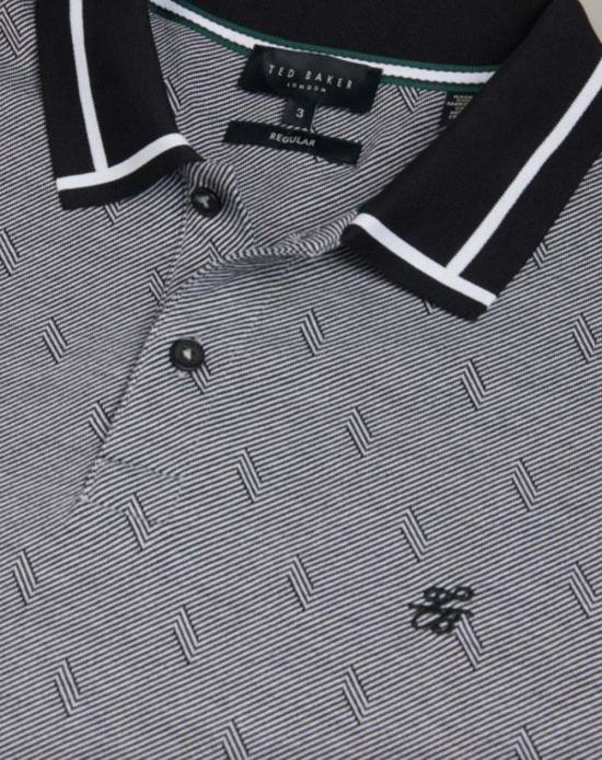  테드베이커 폴로 티셔츠 테드 베이커 지날드 폴로 블랙 - TED BAKER