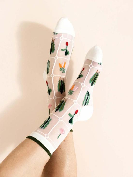  한셀 프롬 바젤 양말 한젤 프롬 바젤 야채 시스루 크루