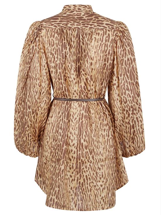 25FW 짐머만 숏 원피스 4593DSS255 TNLP BROWN - ZIMMERMANN