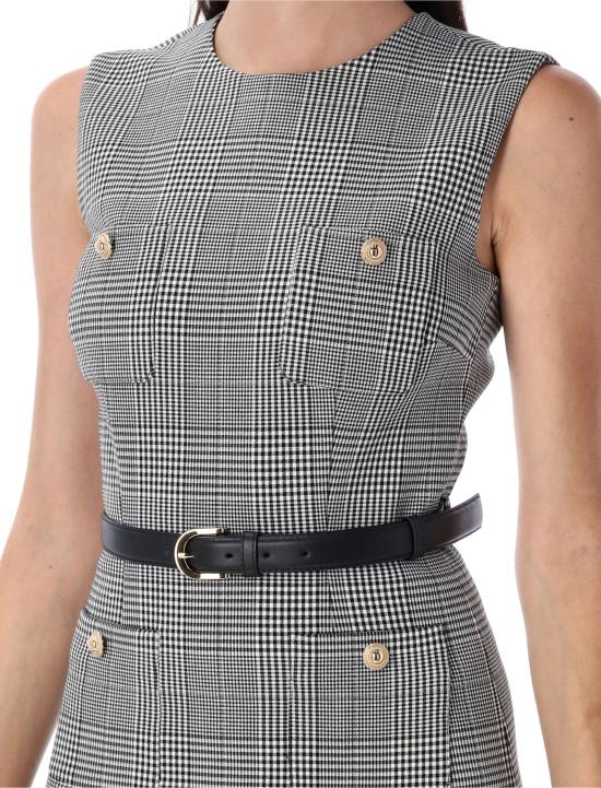 25FW 셀프 포트레이트 숏 원피스 PF25017SABW BLACK WHIT BLACK WHITE - SELF PORTRAIT