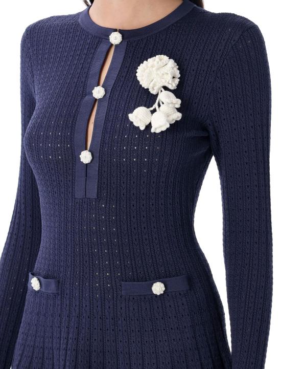 25FW 셀프 포트레이트 숏 원피스 PF25094SBL BLUE - SELF PORTRAIT