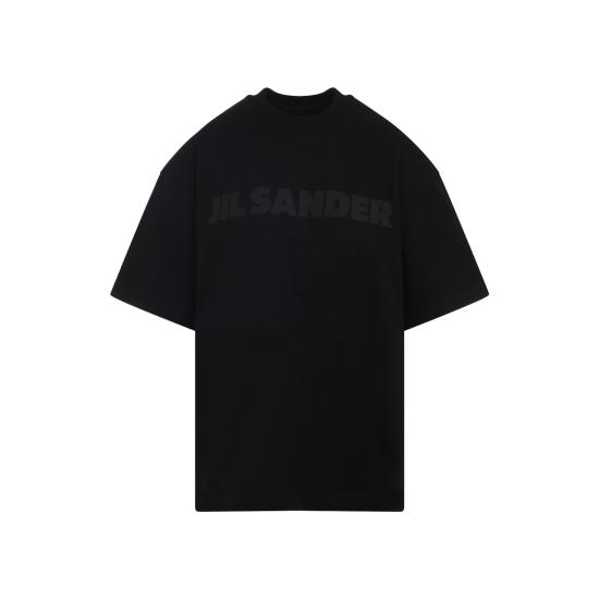 25FW 질샌더 반팔 티셔츠 J03GC0137 J20243 001 BLACK - JIL SANDER