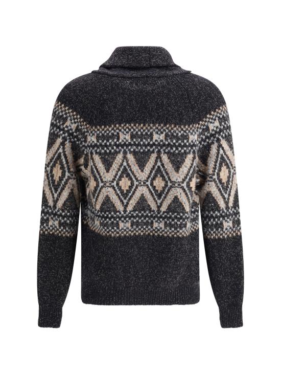 25FW 브루넬로 쿠치넬리 가디건 MRI505406 CUL12 BLACK - BRUNELLO CUCINELLI