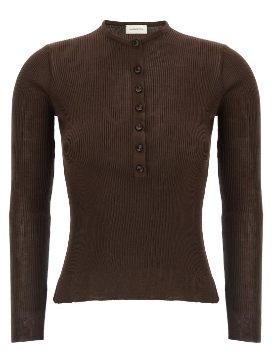 25FW 마그다뷰트림 스웨터 318725BROWN