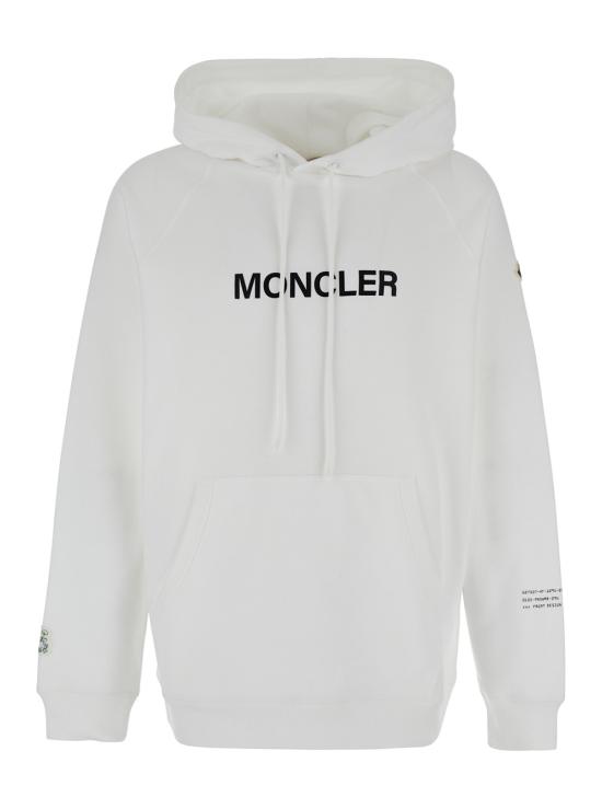 25SS 몽클레어 X FRAGMENT 카툰 로고 코튼 후드 8G00001M5214001 White
