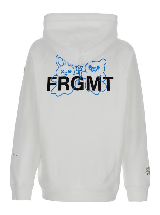 25SS 몽클레어 X FRAGMENT 카툰 로고 코튼 후드 8G00001M5214001 White - MONCLER