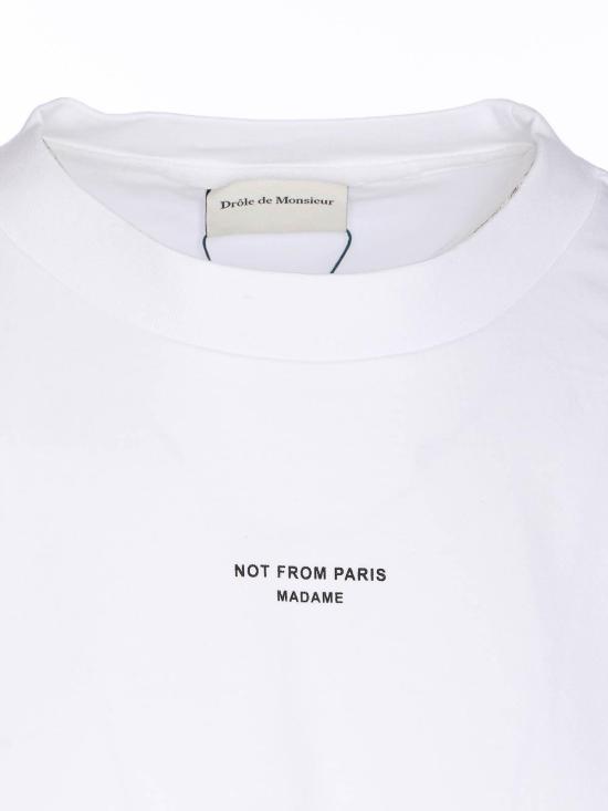 26SS 드롤드무슈 반팔 티셔츠 TS202CO002OPW White - DROLE DE MONSIEUR
