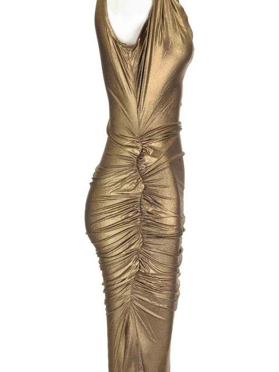 25FW 비비안웨스트우드 롱 원피스 1102001AJ007PN210 Gold - VIVIENNE WESTWOOD