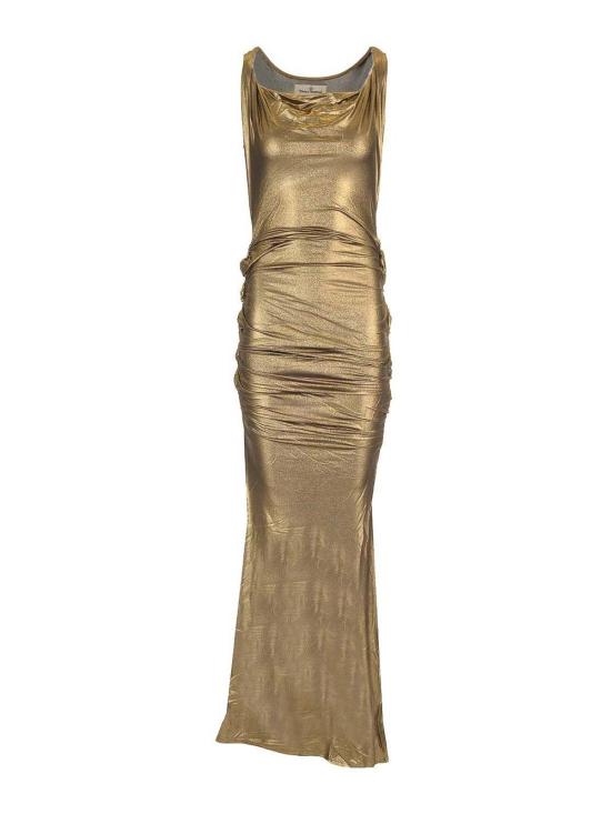 25FW 비비안웨스트우드 롱 원피스 1102001AJ007PN210 Gold