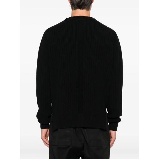 25FW 릭 오웬스 스웨터 RU02E1649 KWV 09 BLACK - RICK OWENS
