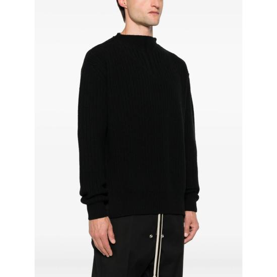 25FW 릭 오웬스 스웨터 RU02E1649 KWV 09 BLACK - RICK OWENS