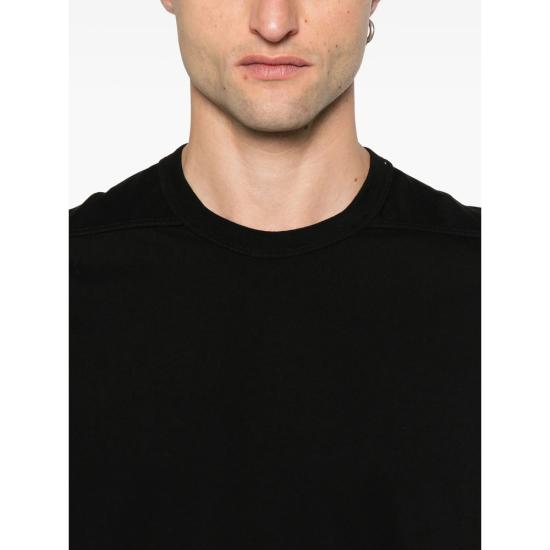 25FW 릭 오웬스 반팔 티셔츠 RU02E1264 JA 09 BLACK - RICK OWENS