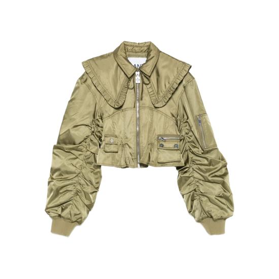 25FW 가니 봄버 자켓 W0410 028 GREEN