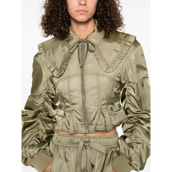 25FW 가니 봄버 자켓 W0410 028 GREEN - GANNI