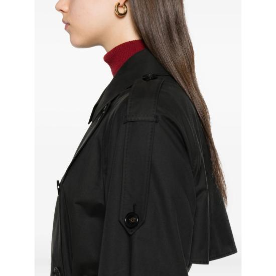 25FW 막스마라 더 큐브 캐롤라인 쇼츠 더블 브레스티드 트렌치 코트 CAROLINE 251 017 BLACK - MAXMARA THE CUBE