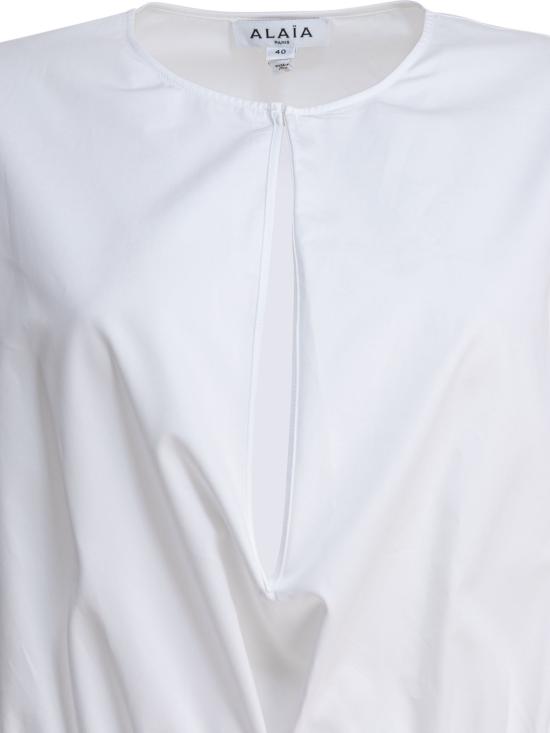 25FW 알라이아 숏 원피스 AA9R2659T611B000 White - ALAIA