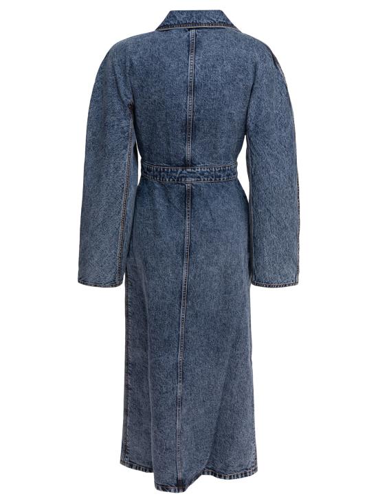 25SS 알라이아 트렌치 코트 AA9M1067T535A524 Blue - ALAIA