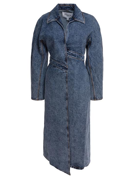 25SS 알라이아 트렌치 코트 AA9M1067T535A524 Blue