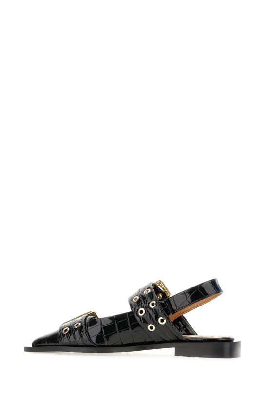 25SS 가니 플랫 슈즈 S27964926 099 BLACK - GANNI