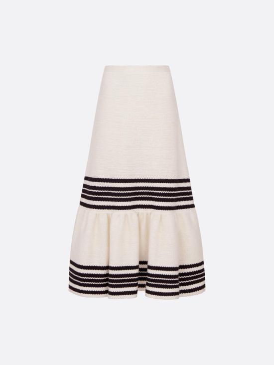  크리스챤디올 롱 스커트 414J14AM6470810 White