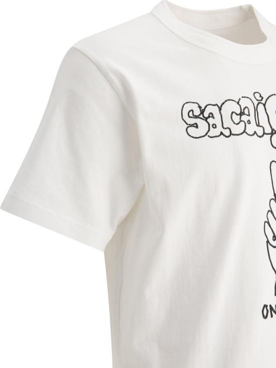 24FW 사카이 반팔 티셔츠 24 0820S101 White - SACAI