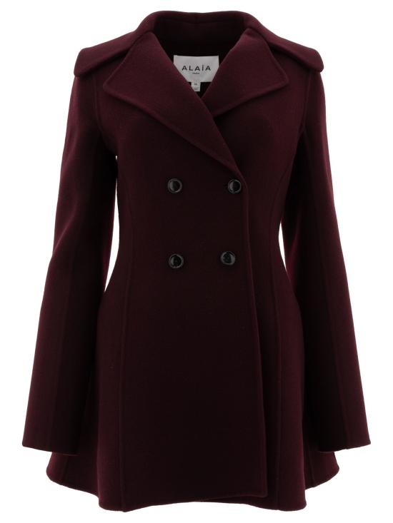 25SS 알라이아 코트 AA9V0420T473A337 Bordeaux