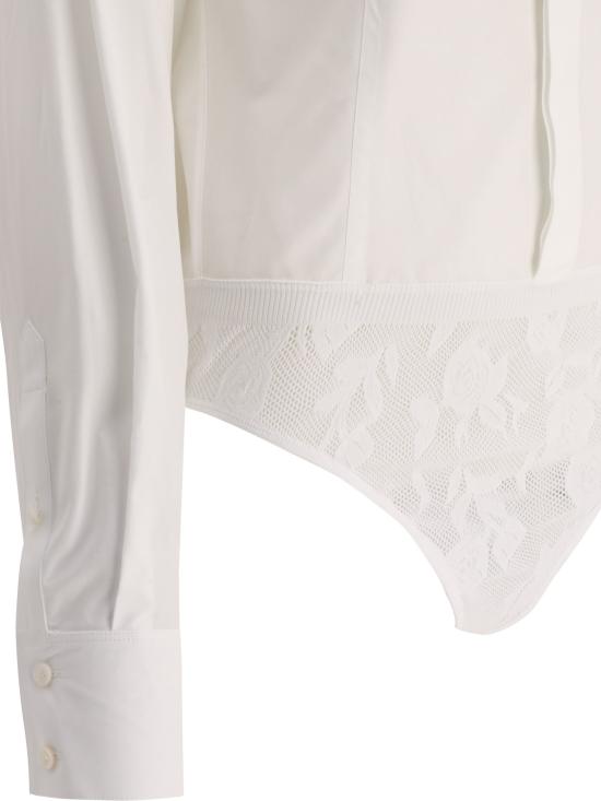 24FW 알라이아 바디수트 티셔츠 AA9C09075T001000 White - ALAIA