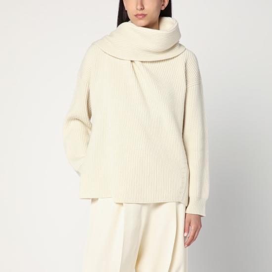 25FW 질샌더 긴팔 티셔츠 J02GP0224J14737 Beige