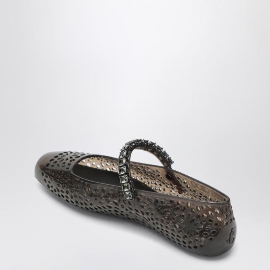 25FW 지미추 플랫 슈즈 THEJELLYNKR Black - JIMMY CHOO