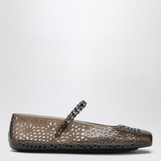 25FW 지미추 플랫 슈즈 THEJELLYNKR Black