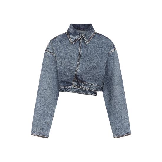 25SS 알라이아 데님 자켓 AA9V1093T535A 524 BLEU NEIGE - ALAIA