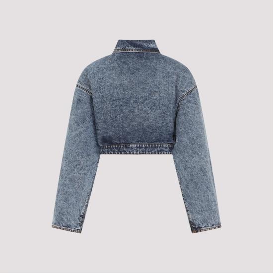 25SS 알라이아 데님 자켓 AA9V1093T535A 524 BLEU NEIGE - ALAIA