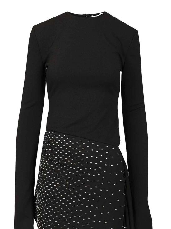 25SS 디 아티코 숏 원피스 250WCA00383 100 Black - THE ATTICO