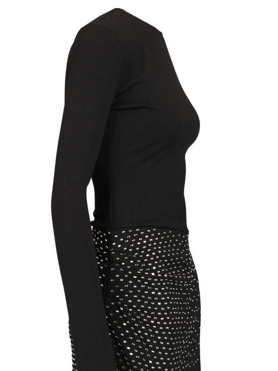 25SS 디 아티코 숏 원피스 250WCA00383 100 Black - THE ATTICO